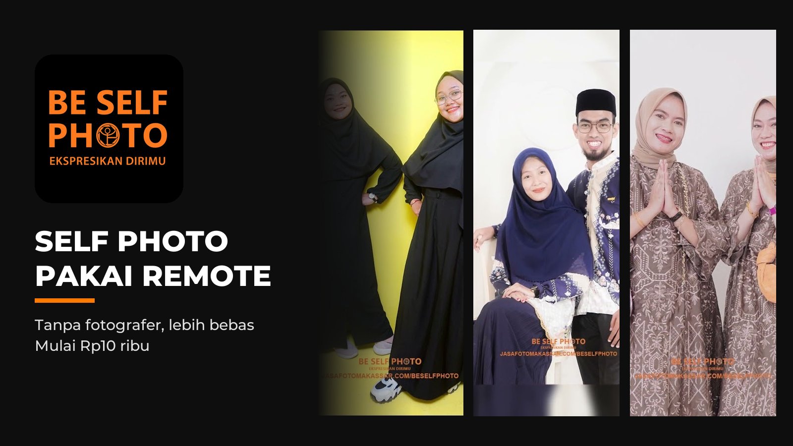 Be Self Photo — self photo studio Makassar pakai remote mulai Rp10 ribu